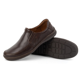 Olivier Zapatos slip-on hombre piel 790MP marrón 3