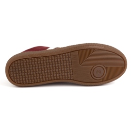 Olivier Zapatos mujer piel Modelo 1259 deportivas burdeos rojo 7