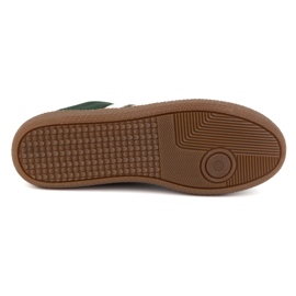 Olivier Zapatos de piel para mujer, deportivas Style 1259, verde 8