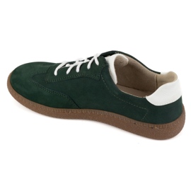 Olivier Zapatos de piel para mujer, deportivas Style 1259, verde 9