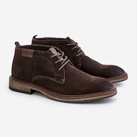 Botas con cordones para hombre de ante Big Star OO174145 Marrón oscuro 1