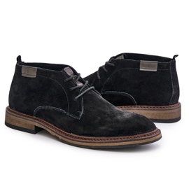 Botas con cordones para hombre de ante Big Star OO174146 Negro 7