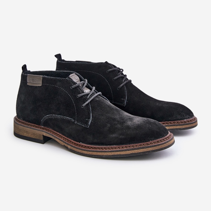 Botas con cordones para hombre de ante Big Star OO174146 Negro 1