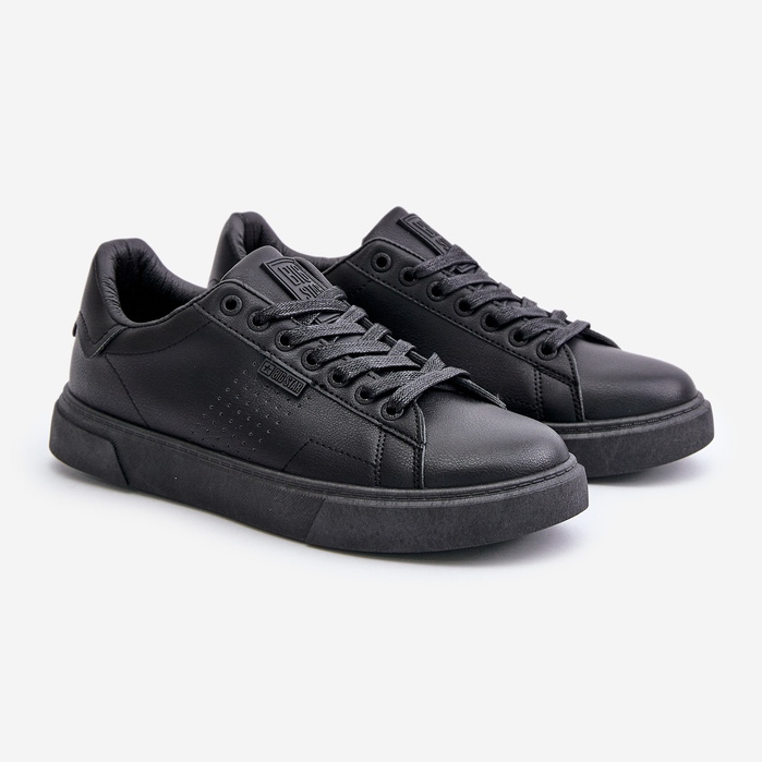 Zapatillas de Hombre Fabricadas en Piel Ecológica Big Star OO174117 Negro 1