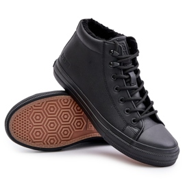 Zapatillas de hombre con aislamiento en piel ecológica Big Star OO174607 Negro 9