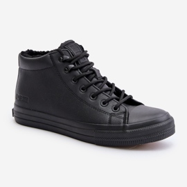 Zapatillas de hombre con aislamiento en piel ecológica Big Star OO174607 Negro 8