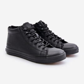 Zapatillas de hombre con aislamiento en piel ecológica Big Star OO174607 Negro 1