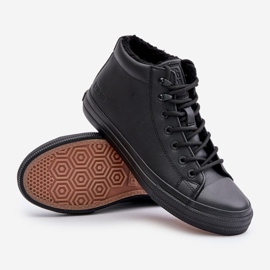 Zapatillas de hombre con aislamiento en piel ecológica Big Star OO174607 Negro 3