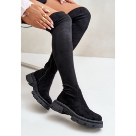 Botas Altas Mujer Ante Ecológico Negro Irithalla 12