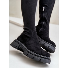 Botas Altas Mujer Ante Ecológico Negro Irithalla 14