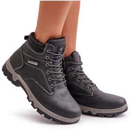 News Zapatos de trekking aislantes para hombre fabricados en piel ecológica, azul marino Neramia 9