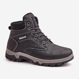 News Zapatos de trekking aislantes para hombre fabricados en piel ecológica, azul marino Neramia 4