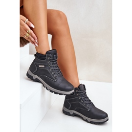 News Zapatos de trekking aislantes para hombre fabricados en piel ecológica, azul marino Neramia 6