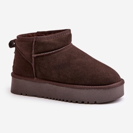 Botas de Nieve Mujer Ante Plataforma Marrón Nereviana 5