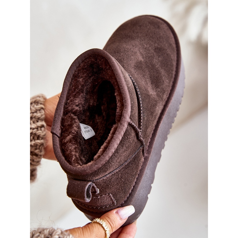 Botas de Nieve Mujer Ante Plataforma Marrón Nereviana 2