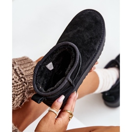 Botas de nieve con plataforma de ante para mujer negro Nereviana 3