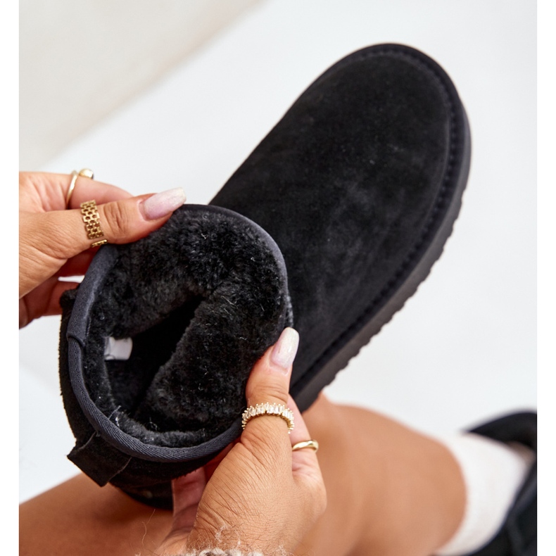 Botas de nieve con plataforma y tobillo de ante para mujer Negro Rianaella 2 Botas de nieve con plataforma y tobillo de ante para mujer Negro Rianaella 2