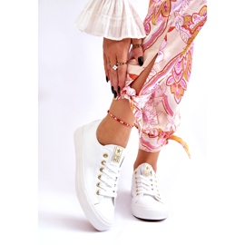 News Deportivas Clásicas de Mujer Ecoma Blanca y Dorada blanco 1