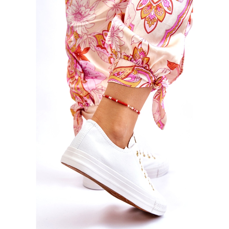 News Deportivas Clásicas de Mujer Ecoma Blanca y Dorada blanco 3