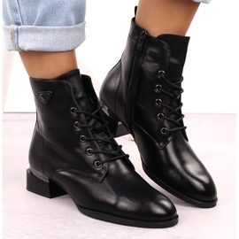Botas de mujer de tacón ligeramente aislantes, negras Vinceza 58420 negro 6