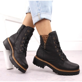 Botas aislantes para mujer, negras Rieker 72617-00 negro 11