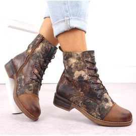 Botas de mujer, botas aislantes e impermeables Rieker 94611-90 marrón 14