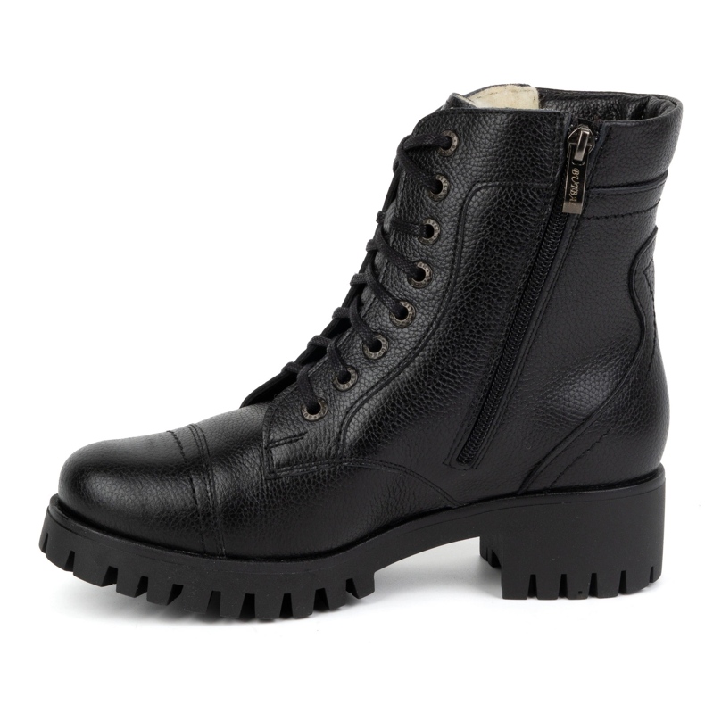 Olivier Botas de mujer de piel, aislantes, 272BB, flor negra negro 1