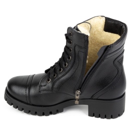 Olivier Botas de mujer de piel, aislantes, 272BB, flor negra negro 7