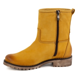 Olivier Botas de invierno aislantes de piel para mujer 340BB Mostaza naranja 1 Olivier Botas de invierno aislantes de piel para mujer 340BB Mostaza naranja 1