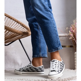 Zapatillas de mujer Rimmie en blanco y negro 6