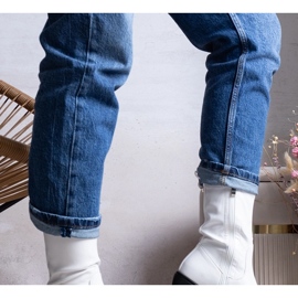 Botas blancas de tacón alto de Marisa. blanco 1