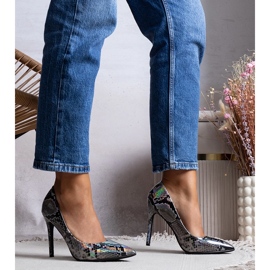 Ella tacones lacados plata 3