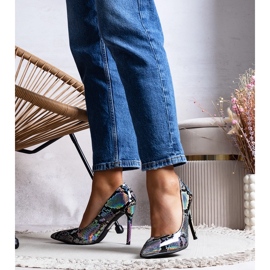 Ella tacones lacados plata 4
