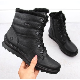 Rieker Botas aislantes de piel Remonte W RKR629B negro 1