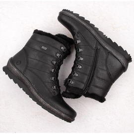 Rieker Botas aislantes de piel Remonte W RKR629B negro 3