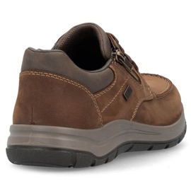 Rieker M RKR710 Zapatos de piel marrón 3