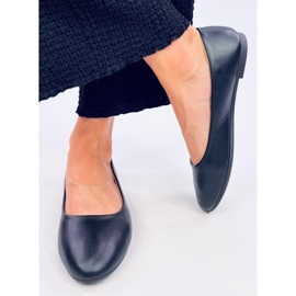 Bailarinas clásicas piel flor Musse Negro 2