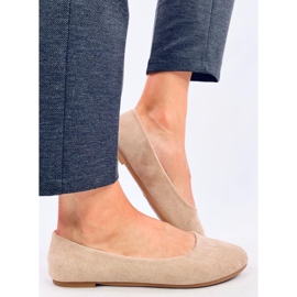 Bailarinas clásicas Sessa de ante caqui beige 2