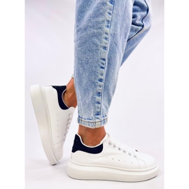 Berdine Whitezapatillas con plataforma negra blanco 2