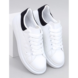 Berdine Whitezapatillas con plataforma negra blanco 1