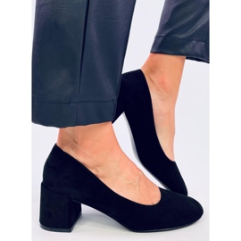 Fredette Zapatos de tacón cómodos negros 2