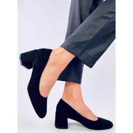 Fredette Zapatos de tacón cómodos negros 3