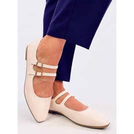 Mercedita Charol Liths Bailarina Beige 3