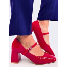 Zapatos de tacón Mary Jane Valonis rojos 3