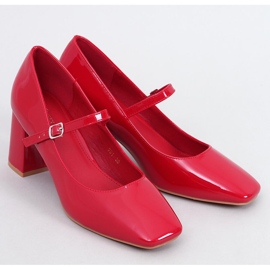 Zapatos de tacón Mary Jane Valonis rojos 1