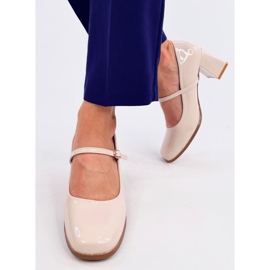 Mary Jane Valonis Salón de tacón beige 4