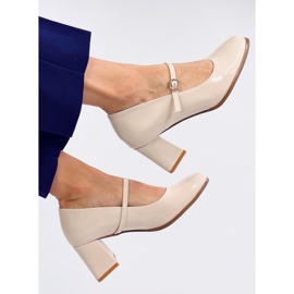 Mary Jane Valonis Salón de tacón beige 5