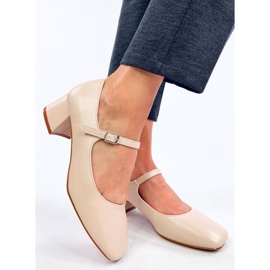 Mary Jane Kelsey Tacones beige 4