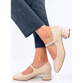Mary Jane Kelsey Tacones beige 3