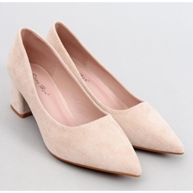 Zapatos de tacón bajo Farrin Beige 1